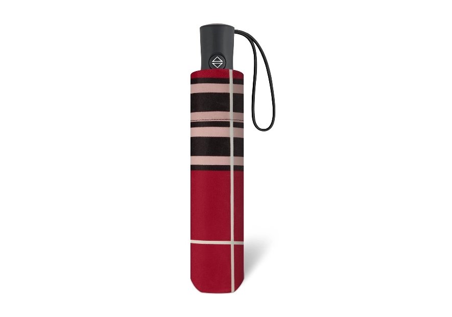 Parapluie ESPRIT 46859 - POLYESTER - ECOSSAIS ROU parapluie pliant automatique clan Petite maroquinerie