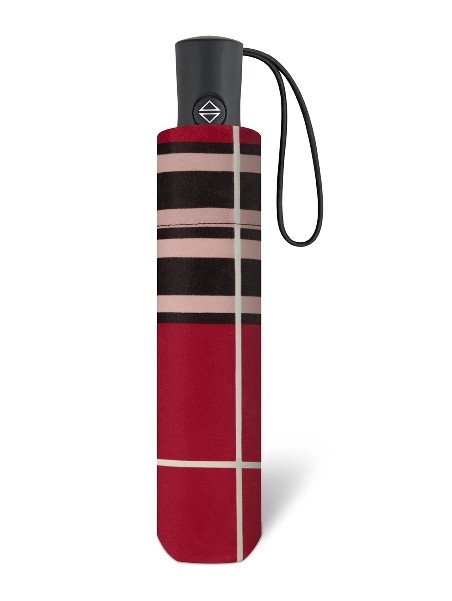 Parapluie ESPRIT 46859 - POLYESTER - ECOSSAIS ROU parapluie pliant automatique clan Petite maroquinerie