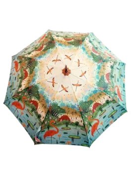 Guy De Jean AT8 - POLYESTER - BLEU parapluie canne automatique flamand rose Petite maroquinerie