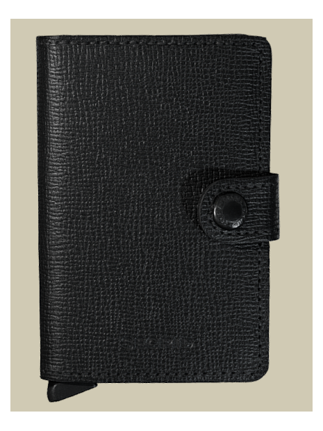 Secrid MC - CUIR DE VACHETTE - NOIR porte cartes miniwallet crisple porte-cartes
