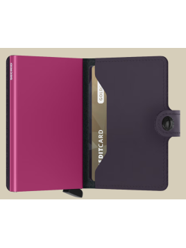 Secrid MM - CUIR DE VACHETTE - DARK PUR porte cartes miniwallet mm porte cartes