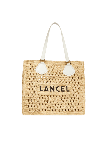 Lancel A13416 sac cabas lancel summer tote shopping