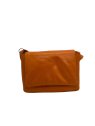 naterra factory NARA - CUIR D'AGNEAU - MANDARIN petit sac à rabat de naterra factory sacs-a-mains