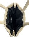 naterra factory PLUME - CUIR D'AGNEAU - CHALK sac cabas plume de naterra factory sac-a-main-shopping-toile-ou-cuir