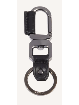 Lancel A13489 - CUIR DE VACHETTE - NOIR porte-cles lancel mousqueton p.cles breloque