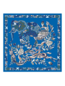 Longchamp 50561GSO - SOIE - ATLANTIQUE foulard carré de soie foret de longchamp carre-de-soie