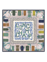 Longchamp 50641GSO - SOIE - MARINE carré de soie jardin parisien 90x90cm carre-de-soie