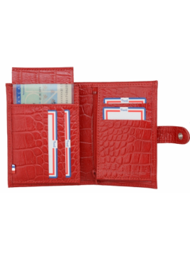 Frandi 682/32 RFID portefeuille imprimé croco patte pression pm Portefeuille Homme