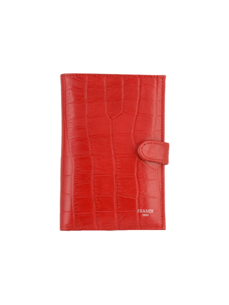 portefeuille imprimé croco patte pression 15cm