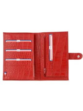 Frandi 686/32 RFID portefeuille imprimé croco patte pression 15cm Portefeuille Homme