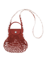 Longchamp 10139HGW - COTON - TERRACOTTA pliage filet porté travers xs sacs-a-mains