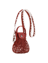 Longchamp 10139HGW - COTON - TERRACOTTA pliage filet porté travers xs sacs-a-mains