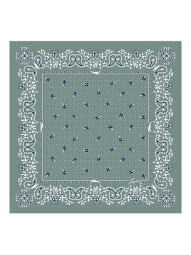 Longchamp 50657GSO - SOIE - CELADON carré de soie 50x50 cm carre de soie