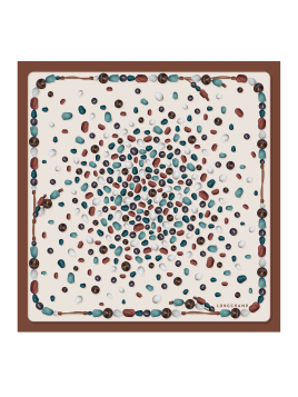 Longchamp 50658GSO - SOIE - CAJOU carré de soie 50x50cm carre de soie