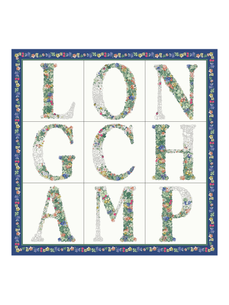 Longchamp 50660GSO carre de soie 50x50 cm carre de soie