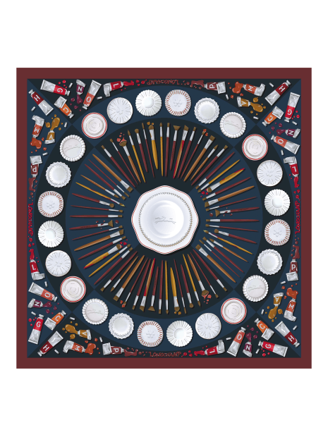 Longchamp 50661GSO carré de soie 70x70 cm carre-de-soie