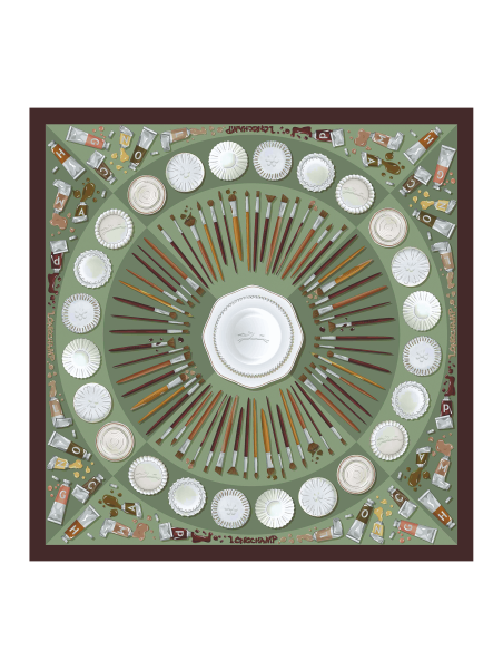 carré de soie 70x70 cm