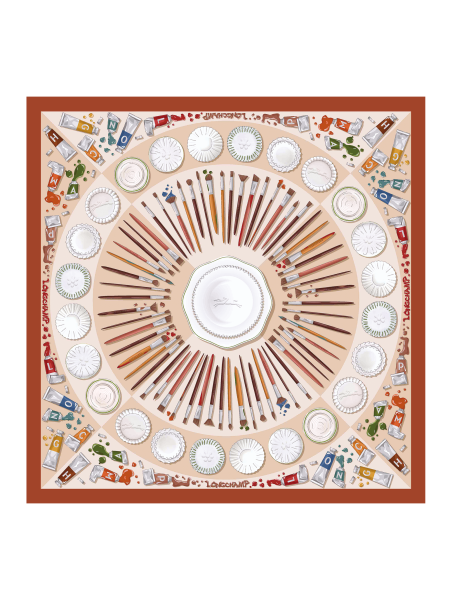 Longchamp 50661GSO carré de soie 70x70 cm carre de soie