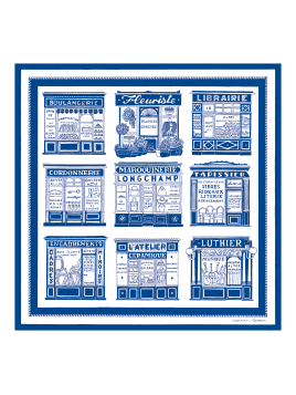 Longchamp 50663GSO carré de soie 70x70cm carre de soie