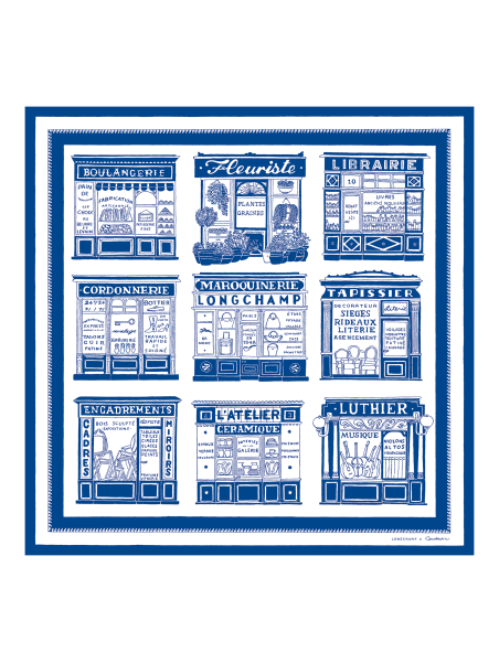 Longchamp 50663GSO carré de soie 70x70cm carre de soie