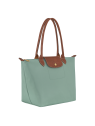 Longchamp 2605089 - NYLON ET CUIR - CELADO sac cabas m le pliage n'est pas format a4 sac-a-main-shopping-toile-ou-cuir