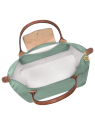 Longchamp 2605089 - NYLON ET CUIR - CELADO sac cabas m le pliage n'est pas format a4 sac-a-main-shopping-toile-ou-cuir