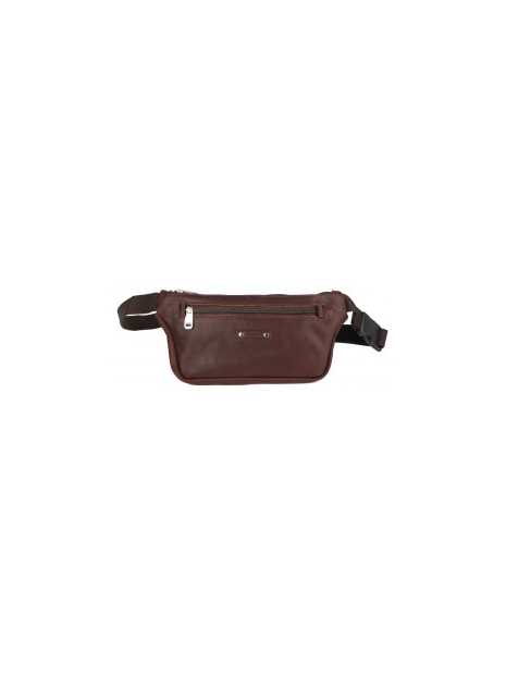 Les Ateliers Foures 9670 - CUIR DE VACHETTE - COGNAC banane ceinture plate baroudeur loisirs