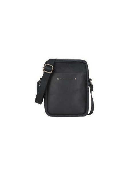 Les Ateliers Foures 9007 - CUIR DE VACHETTE - NOIR sac homme zéphyr baroudeur les ateliers fourès sacoche-homme