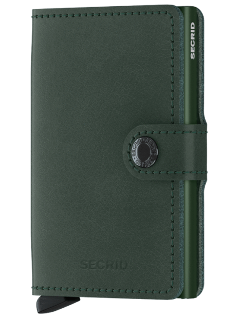 Secrid M - CUIR DE VACHETTE - GREEN porte cartes miniwallet original porte-cartes