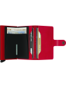 Secrid M - CUIR DE VACHETTE - ROUGE porte cartes miniwallet original porte-cartes
