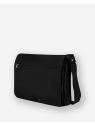 Les Ateliers Foures 9490 - CUIR DE VACHETTE - NOIR sac bandoulière rabat a4 attis baroudeur loisirs