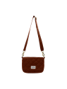hindbag MARGAULT - COTON BIO - CHOCOLAT sac à rabat margault sacs-a-mains