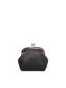 Nat & Nin BIBI - CUIR DE VACHETTE - NOIR porte monnaie bourse fermoir bibi nat&nin porte-monnaie-femme