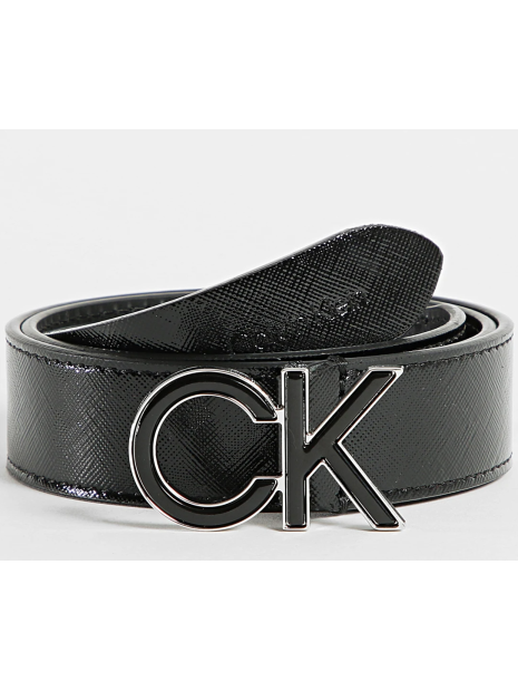 Calvin Klein K609982 - CUIR DE VACHETTE - NOI calvin klein-re-lock saff ck-ceinture 3cm ceintures