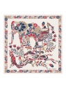 Longchamp 50561GSO - SOIE - PAPIER foulard carré de soie foret de longchamp carre-de-soie