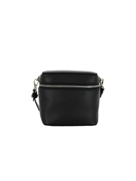 MIA &  JOY MJ2111 - CROUTE DE CUIR - NOIR sac boite pm kendall sacs-a-mains