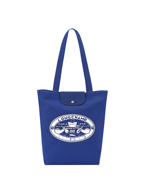 Longchamp 10326HIA - COTON - COBALT sac cabas m longchamp le pliage x constantin sac-a-main-shopping-toile-ou-cuir