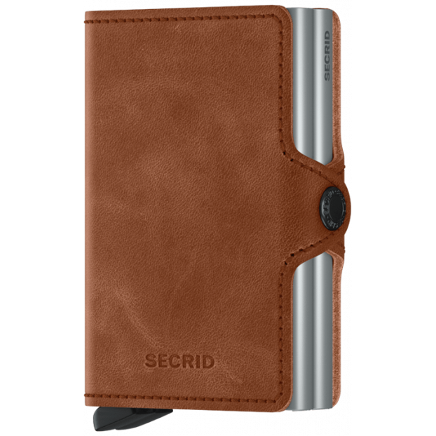 Secrid TV - CUIR DE VACHETTE - COGNAC/S porte cartes Porte-cartes