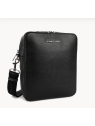 Lancaster 312-22 - CUIR DE VACHETTE - NOIR lancaster - paris homme - sac h l sac-h-zip