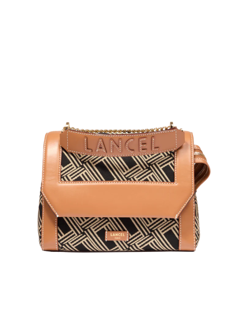 Lancel A13759 - TOILE ET CUIR - MCO NOI sac porté travres ninon de chez lancel sacs-a-mains