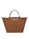 Longchamp 1623089 - NYLON ET CUIR - COGNAC sac longchamp pliage porté main m sacs-a-mains