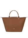 Longchamp 1623089 - NYLON ET CUIR - COGNAC sac longchamp pliage porté main m sacs-a-mains