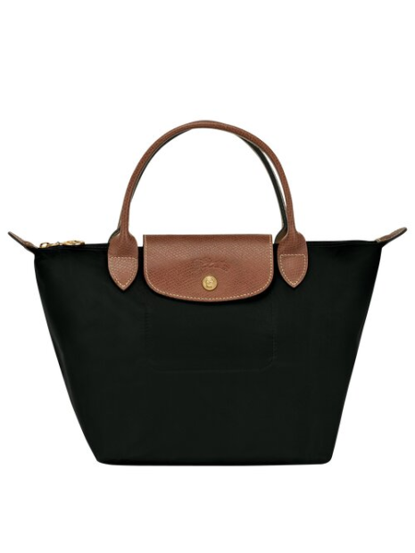 Longchamp 1621089 - NYLON ET CUIR - NOIR sac longchamp pliage porté main s sacs-a-mains