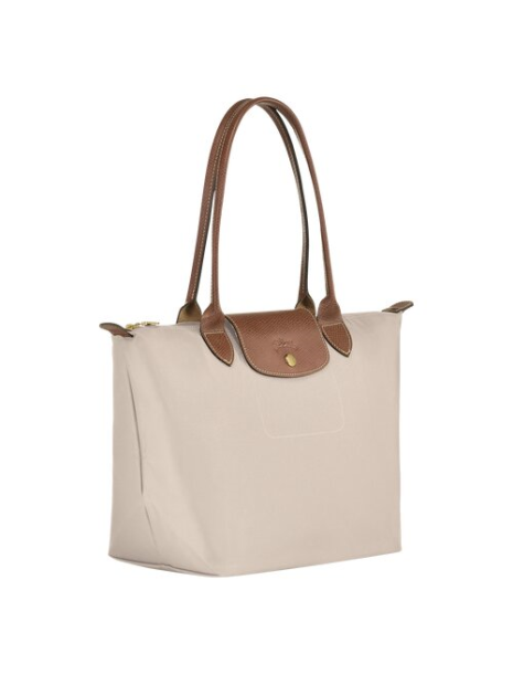 Longchamp 2605089 - NYLON ET CUIR - PAPIER sac cabas m le pliage n'est pas format a4 sac-a-main-shopping-toile-ou-cuir
