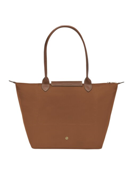 Longchamp 1899089 - NYLON ET CUIR - COGNAC sac cabas l le pliage original format étudiant shopping