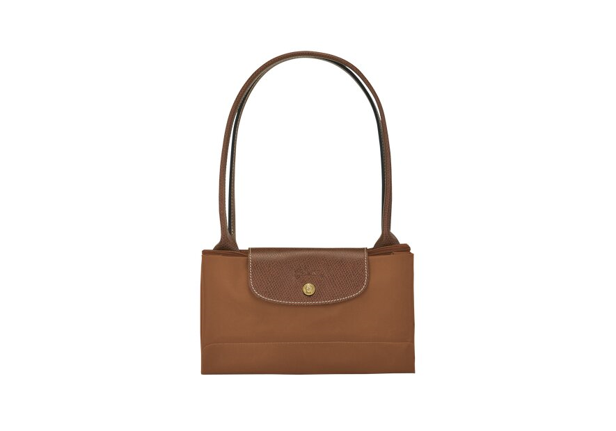 Longchamp 1899089 - NYLON ET CUIR - COGNAC sac cabas l le pliage original format étudiant shopping