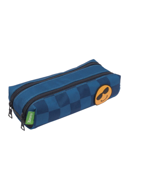 Tann's 122 - POLYESTER - MARCEAU BLEU tann's trousse double trousses
