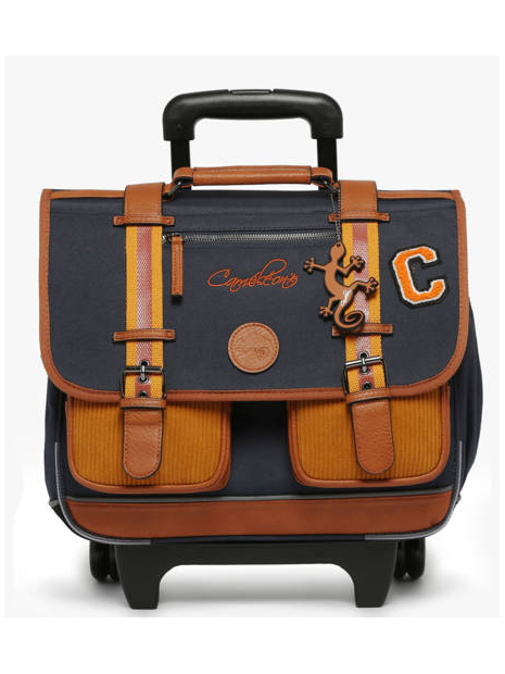 Caméléon VIB-CR38 - POLYESTER - MUSTARD B cartable à roulettes 2 compartiments vintage urban cartables-enfant