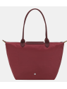 Longchamp 1899919 sac shopping l pliage green format a4 sac-a-main-shopping-toile-ou-cuir