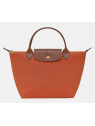 Longchamp 1621089 - NYLON ET CUIR - BRIQUE sac longchamp pliage porté main s sacs-a-mains